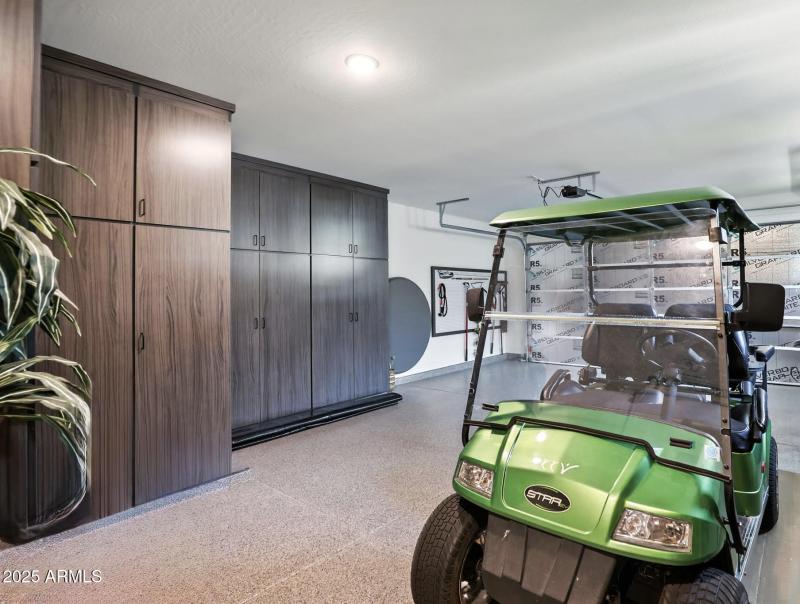 Extensive Custom Cabinets in Garage