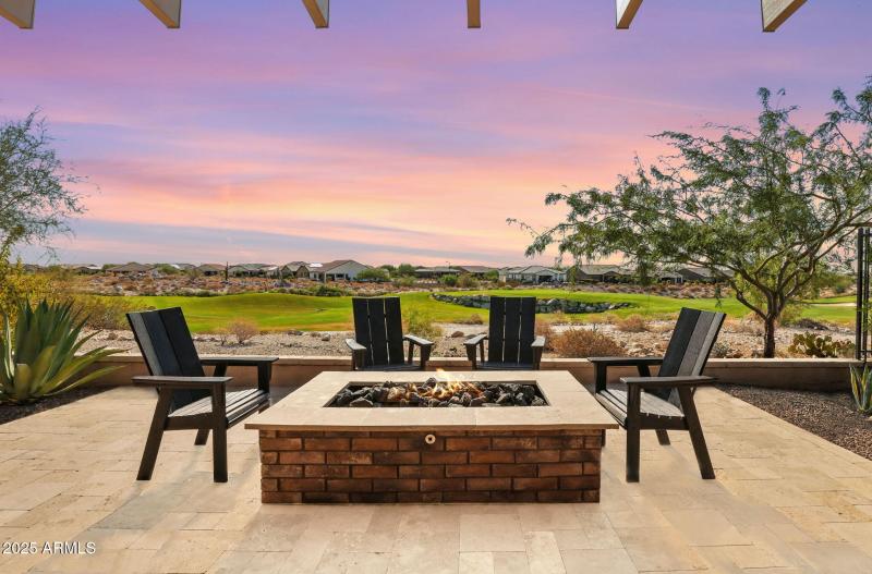 Firepit at Backyard - Twilight
