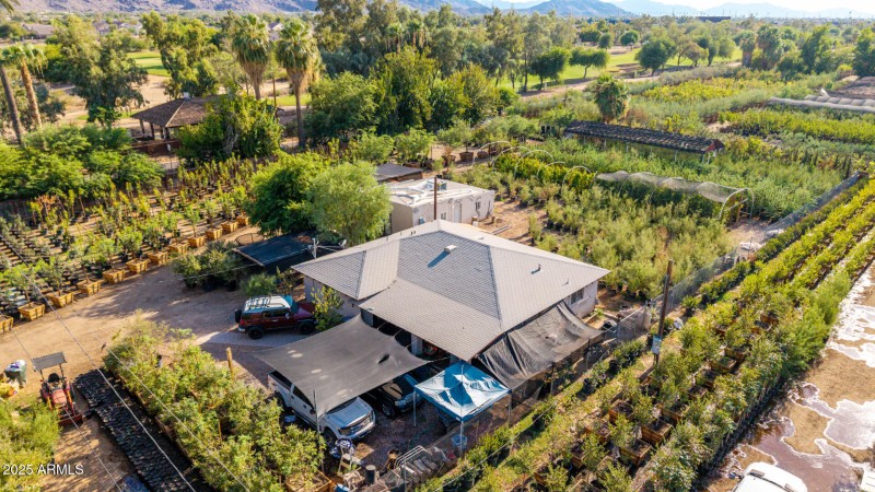 Aerial view main house