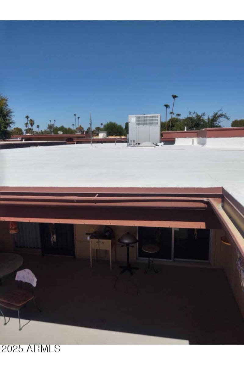 Patio Side View of Roof