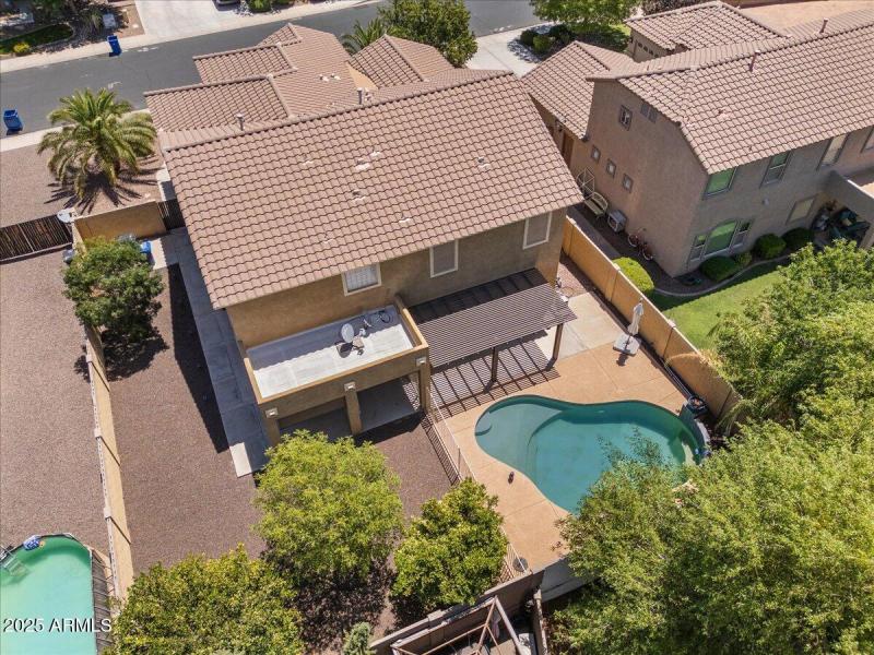 4-Aerial back of home