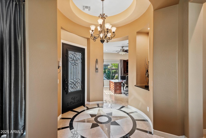 Entry Through Custom Iron Door