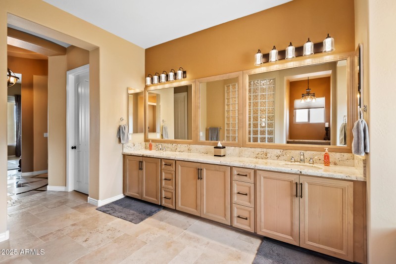 Master Dual Vanities with Custom added C