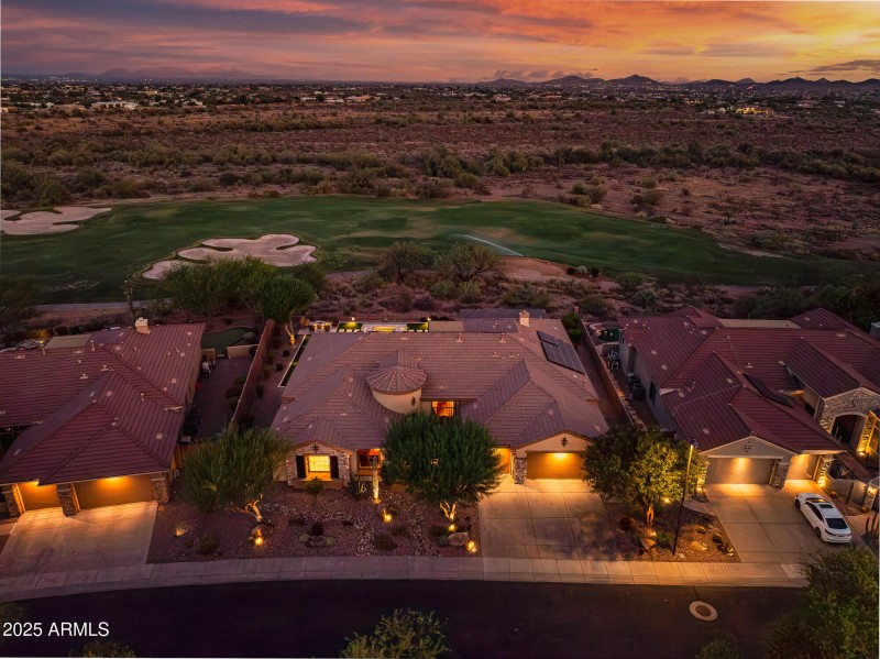 Twilight Front Elevation