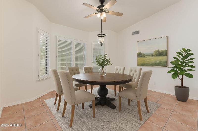 Virtually Staged Dining