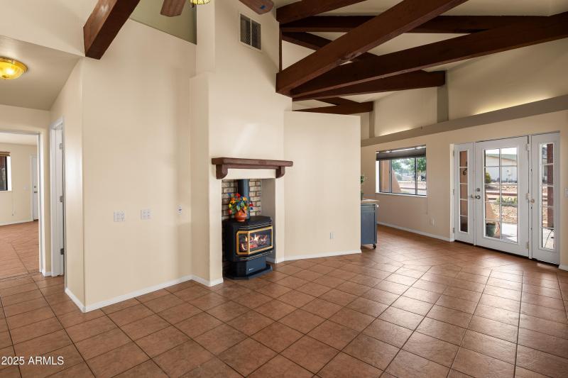 Cozy Gas Log Fireplace