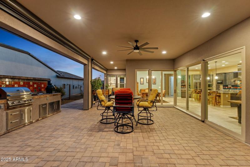 Large covered patio