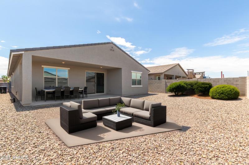 Backyard - Virtually staged