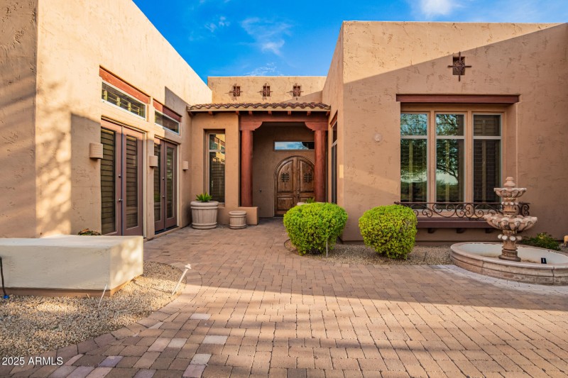 Large courtyard