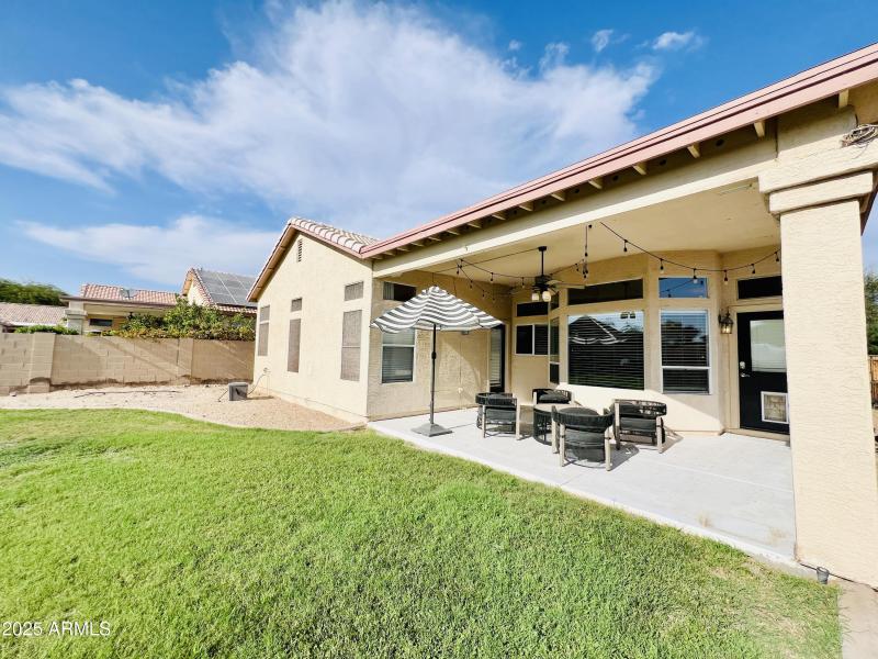 Extended covered Patio