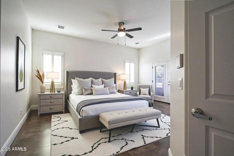 Master bedroom virtual staging