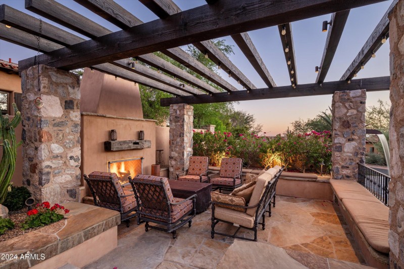 Fire at Outdoor Sitting area