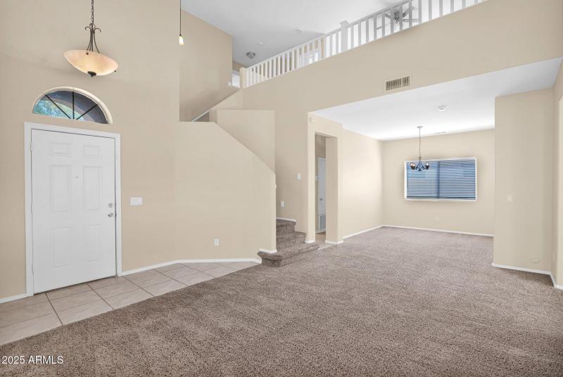 4294 Woodshed - 04Living Dining Stairs