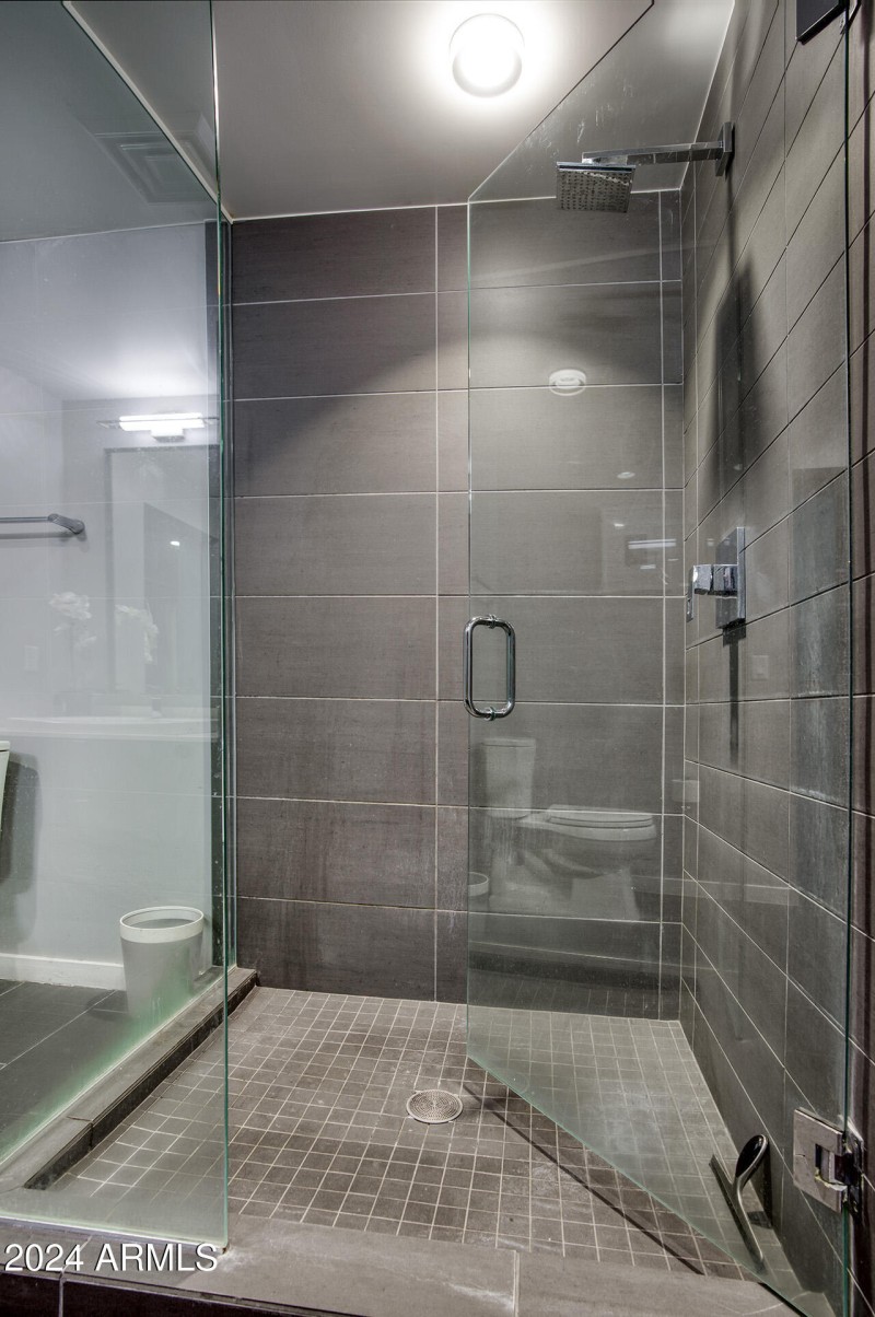 Huge walk-in shower.