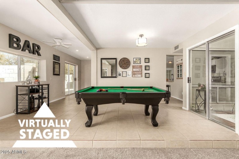 Pool Table Virtual Staging