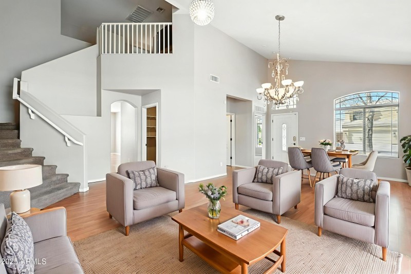 Living Room/Virtually Staged