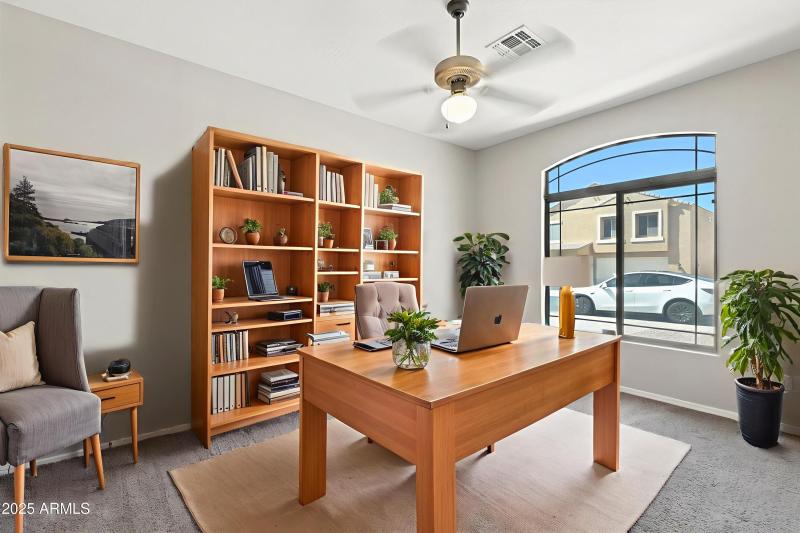 Office/Den Virtually Staged