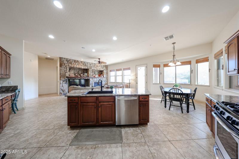 Kitchen and Family Room