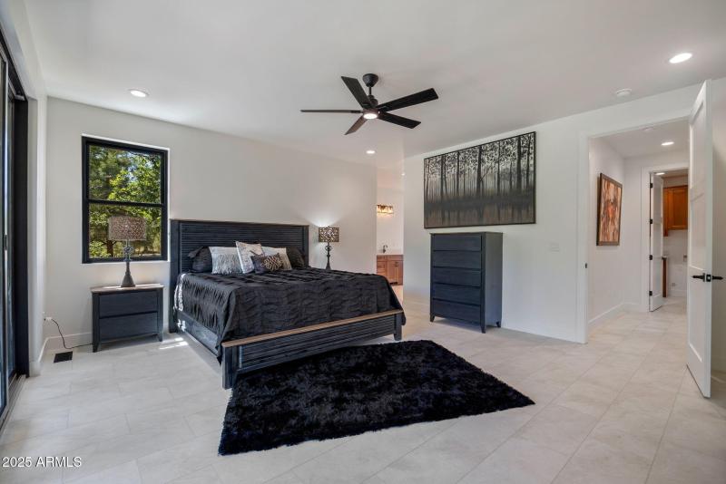 Master bedroom looking into master bath