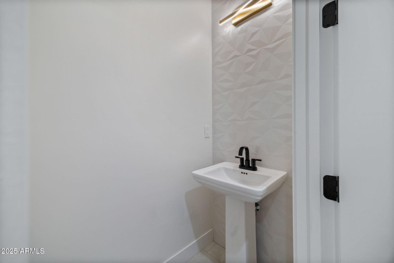 Half bath in hallway