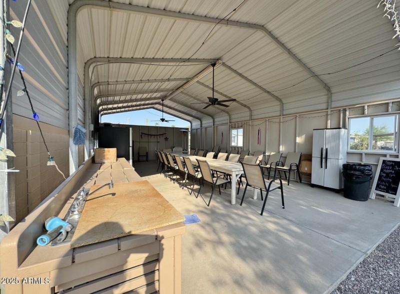 Covered community area