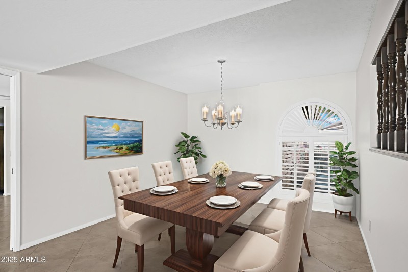 Dining Room Virtually Staged