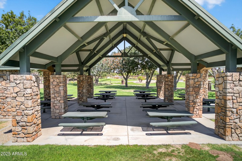 Ramadas with picnic tables