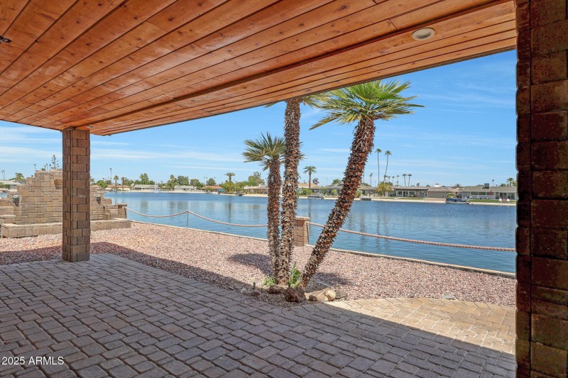 Step outside to your water oasis