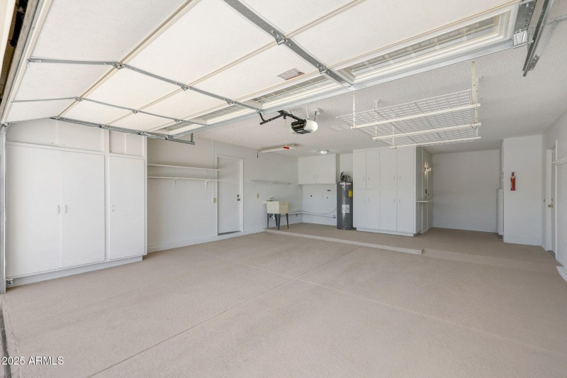 Freshly Painted Garage