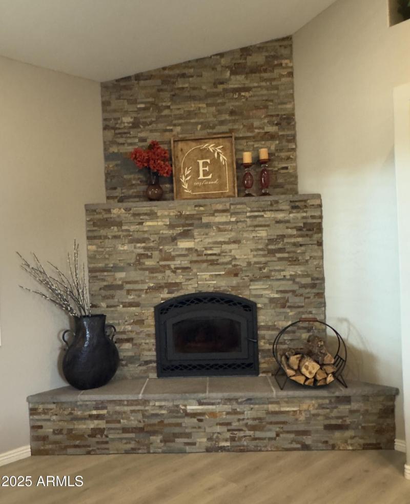 Stone Fireplace
