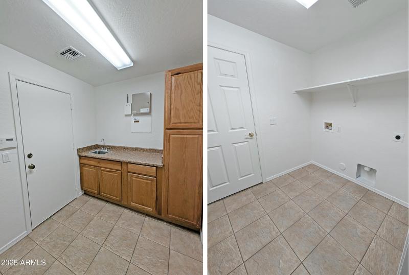 laundry room with sink