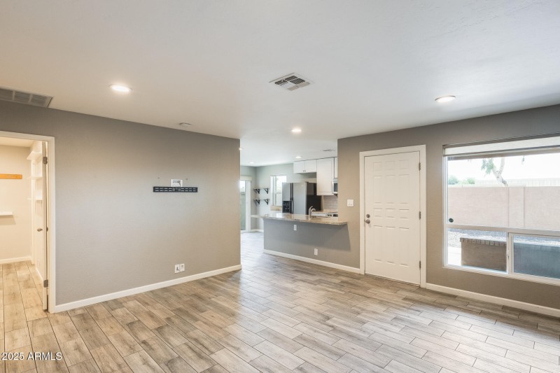 View of kitchen from the Living Room