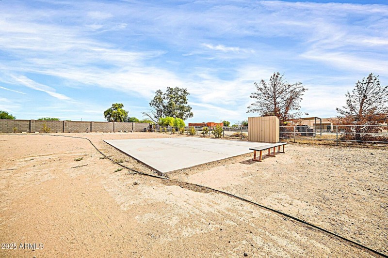 Backyard Cement Pad