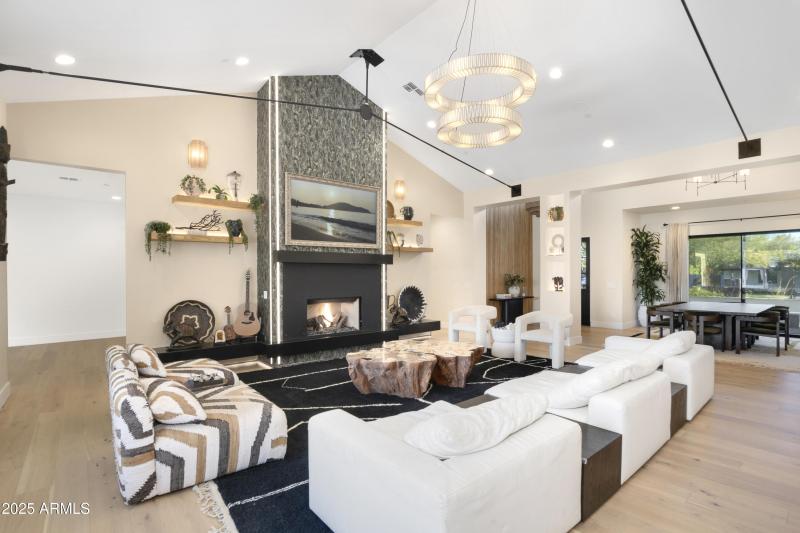 Fireplace adds ambiance