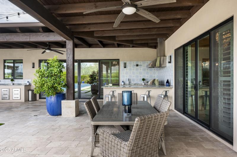 Covered Dining Area