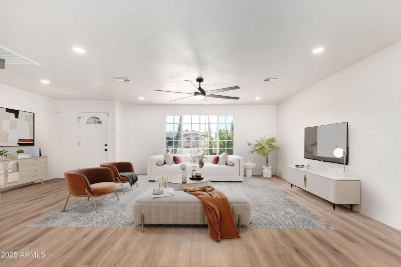 Family Room Kitchen - Virtual Staging