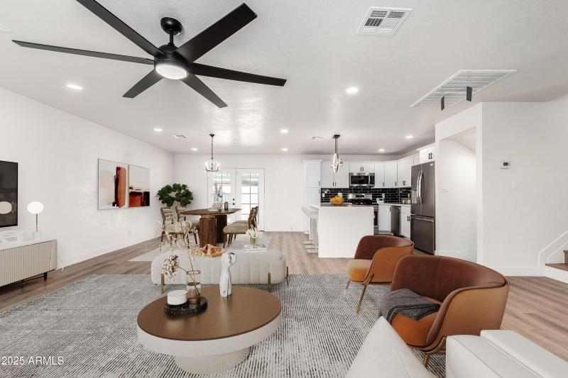 Family Room Virtual Staging