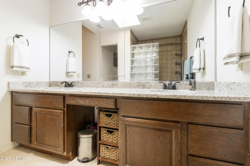 Primary Bath with dual vanity