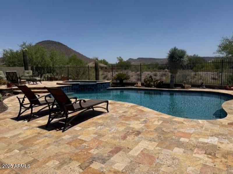 Open spaces in back yard