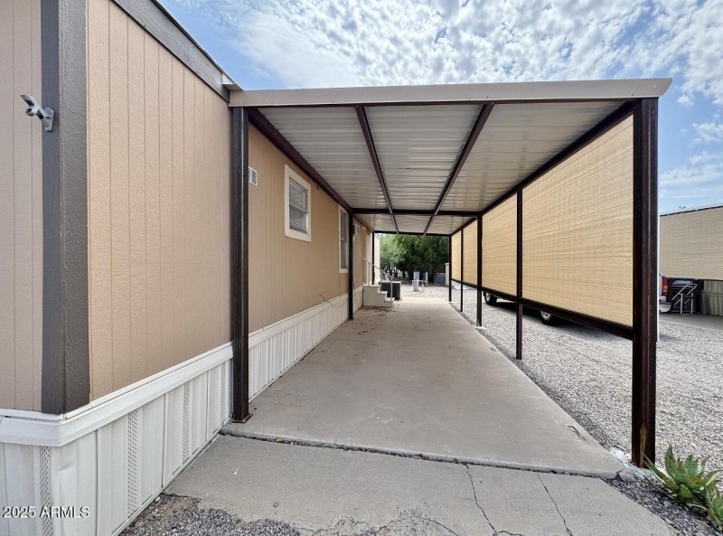 Shaded carport