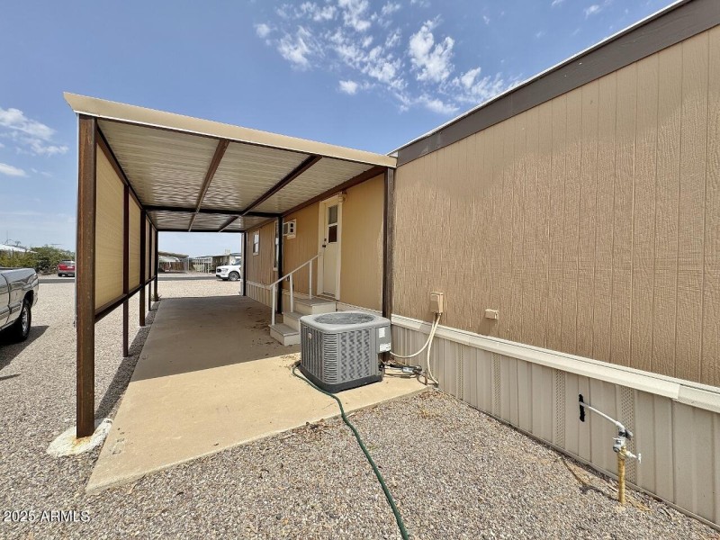 Shaded carport