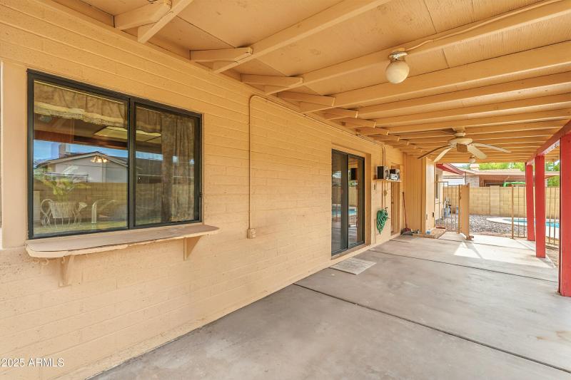 Covered patio