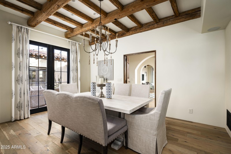 Dining Room with French Doors