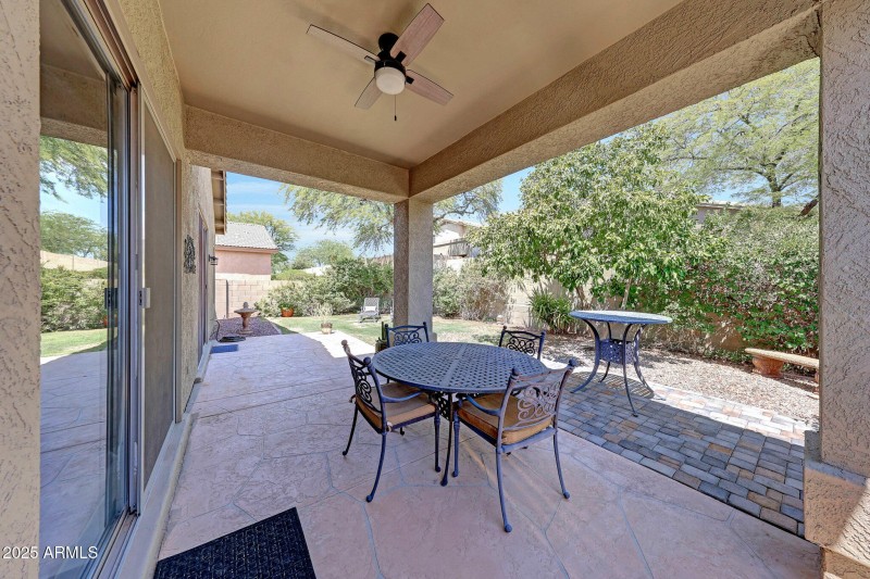 Covered patio