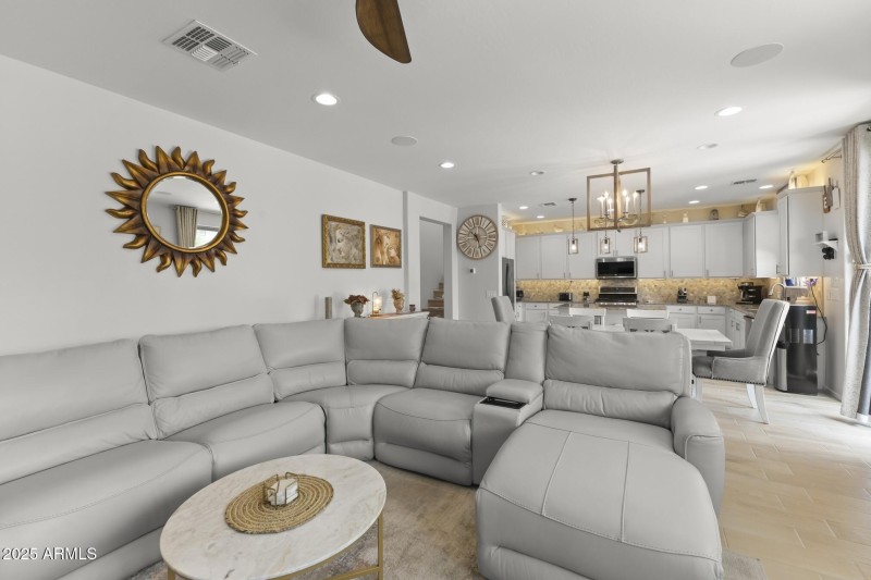 Family Room View to Kitchen