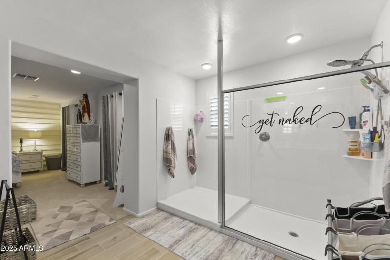 Spacious Walk-In Shower