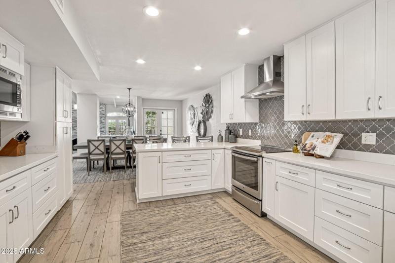 Kitchen with plenty of cabinet space