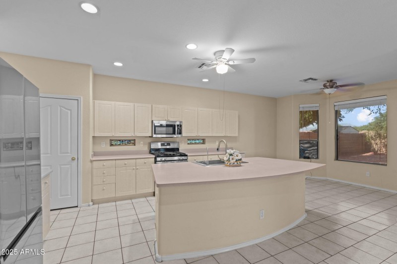 kitchen and dining