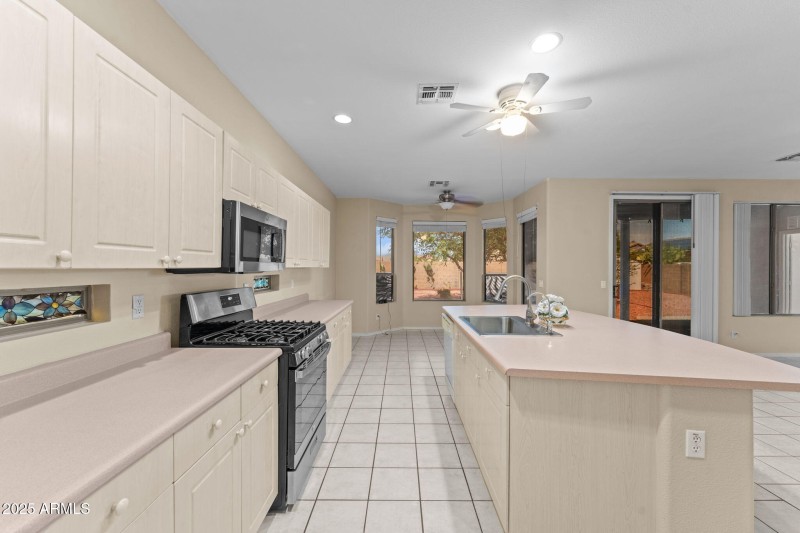 kitchen and dining
