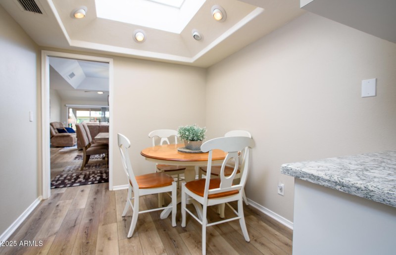 Eat in kitchen area